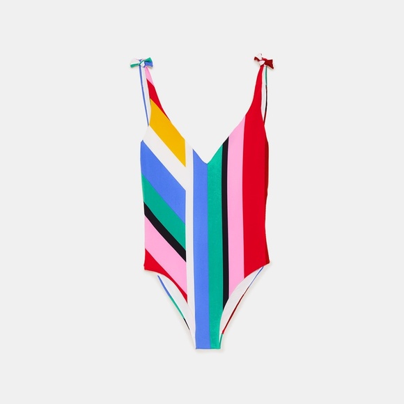 Zara Other - Zara Striped Print Swimsuit Medium